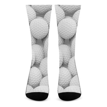 Golf Ball 3D Print Crew Socks