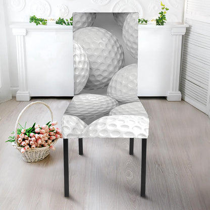Golf Ball 3D Print Dining Chair Slipcover