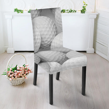 Golf Ball 3D Print Dining Chair Slipcover