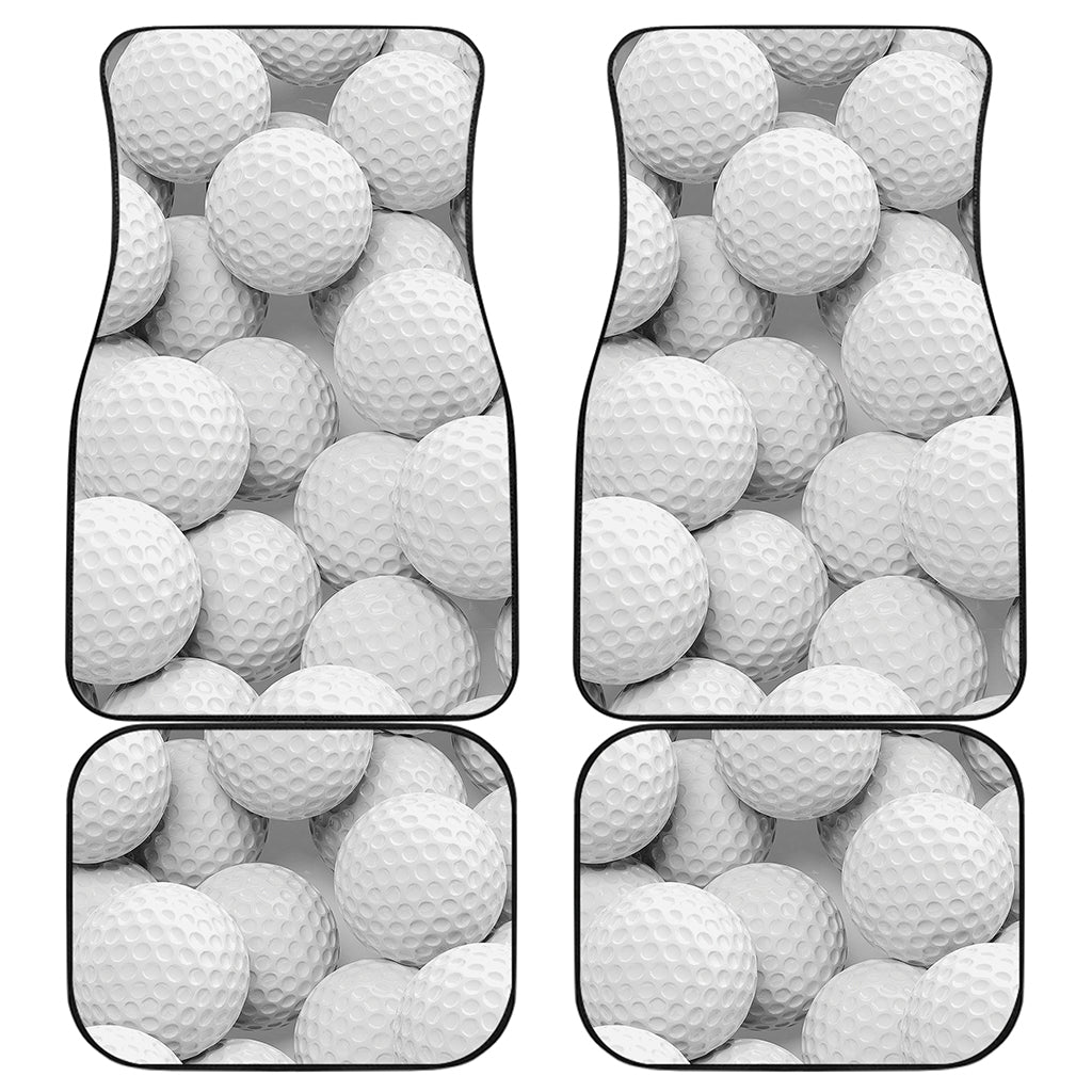 Golf Ball 3D Print Front and Back Car Floor Mats