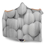 Golf Ball 3D Print Hooded Blanket