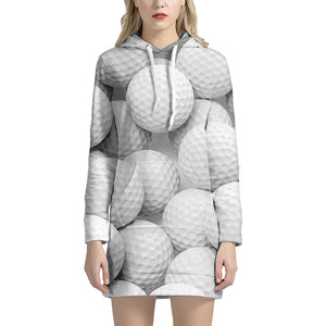 Golf Ball 3D Print Hoodie Dress