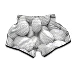 Golf Ball 3D Print Muay Thai Boxing Shorts