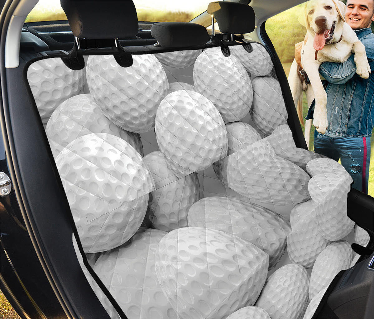 Golf Ball 3D Print Pet Car Back Seat Cover