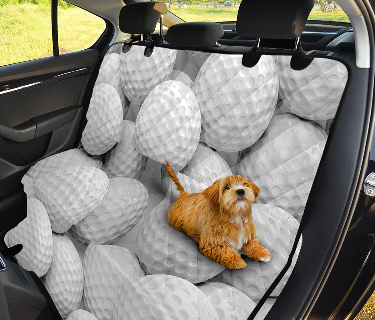 Golf Ball 3D Print Pet Car Back Seat Cover