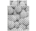 Golf Ball 3D Print Quilt Bed Set