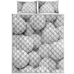 Golf Ball 3D Print Quilt Bed Set