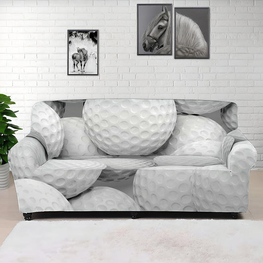 Golf Ball 3D Print Sofa Cover