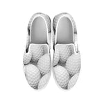 Golf Ball 3D Print White Slip On Shoes