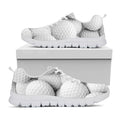 Golf Ball 3D Print White Running Shoes