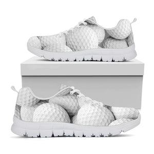 Golf Ball 3D Print White Sneakers