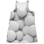 Golf Ball 3D Print Women's Racerback Tank Top