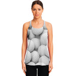 Golf Ball 3D Print Women's Racerback Tank Top