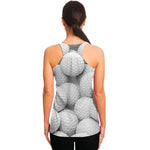 Golf Ball 3D Print Women's Racerback Tank Top