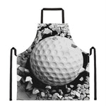 Golf Ball Breaking Wall Print Apron