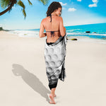 Golf Ball Breaking Wall Print Beach Sarong Wrap