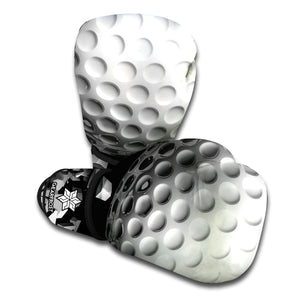 Golf Ball Breaking Wall Print Boxing Gloves