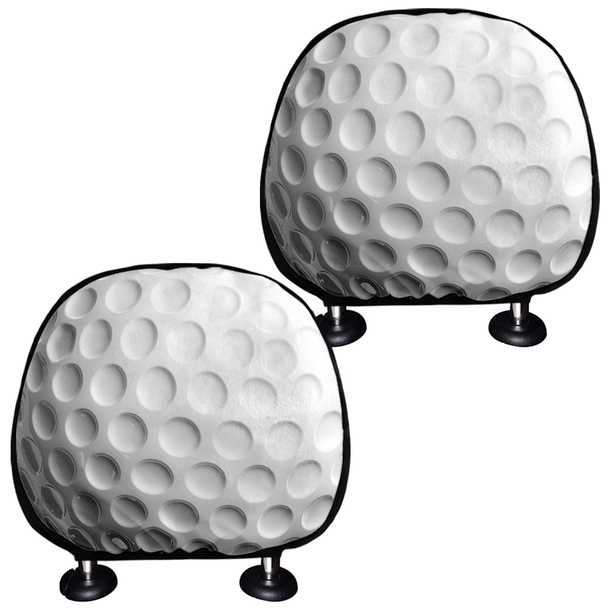 Golf Ball Breaking Wall Print Car Headrest Covers