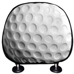 Golf Ball Breaking Wall Print Car Headrest Covers