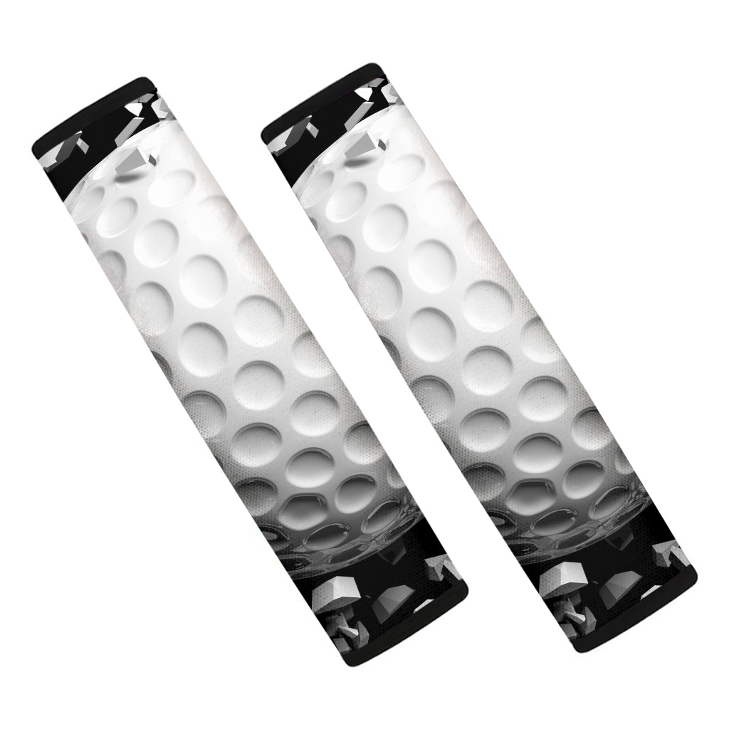 Golf Ball Breaking Wall Print Car Seat Belt Covers