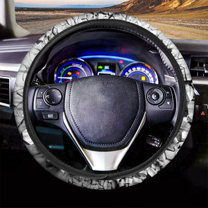 Golf Ball Breaking Wall Print Car Steering Wheel Cover