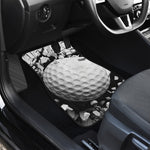 Golf Ball Breaking Wall Print Front and Back Car Floor Mats