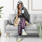 Golf Ball Breaking Wall Print Hooded Blanket