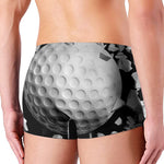 Golf Ball Breaking Wall Print Men's Boxer Briefs