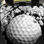 Golf Ball Breaking Wall Print Pet Car Back Seat Cover