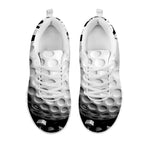 Golf Ball Breaking Wall Print White Sneakers