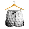 Golf Ball Breaking Wall Print Women's Shorts