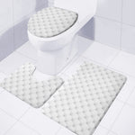 Golf Ball Pattern Print 3 Piece Bath Mat Set