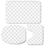 Golf Ball Pattern Print 3 Piece Bath Mat Set
