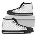 Golf Ball Pattern Print Black High Top Sneakers