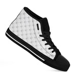 Golf Ball Pattern Print Black High Top Shoes