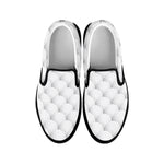 Golf Ball Pattern Print Black Slip On Shoes