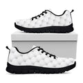 Golf Ball Pattern Print Black Running Shoes