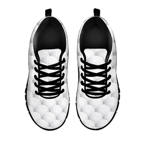 Golf Ball Pattern Print Black Sneakers