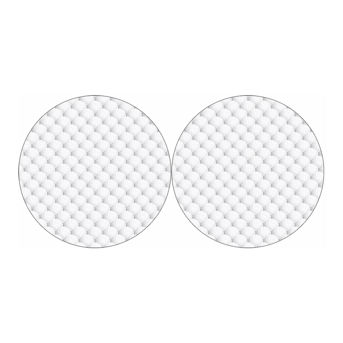 Golf Ball Pattern Print Car Coasters