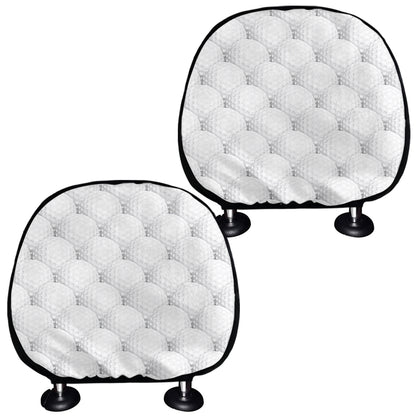 Golf Ball Pattern Print Car Headrest Covers