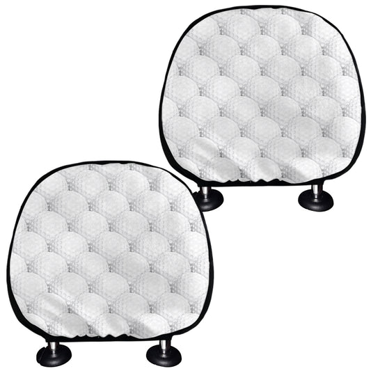 Golf Ball Pattern Print Car Headrest Covers