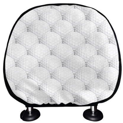 Golf Ball Pattern Print Car Headrest Covers