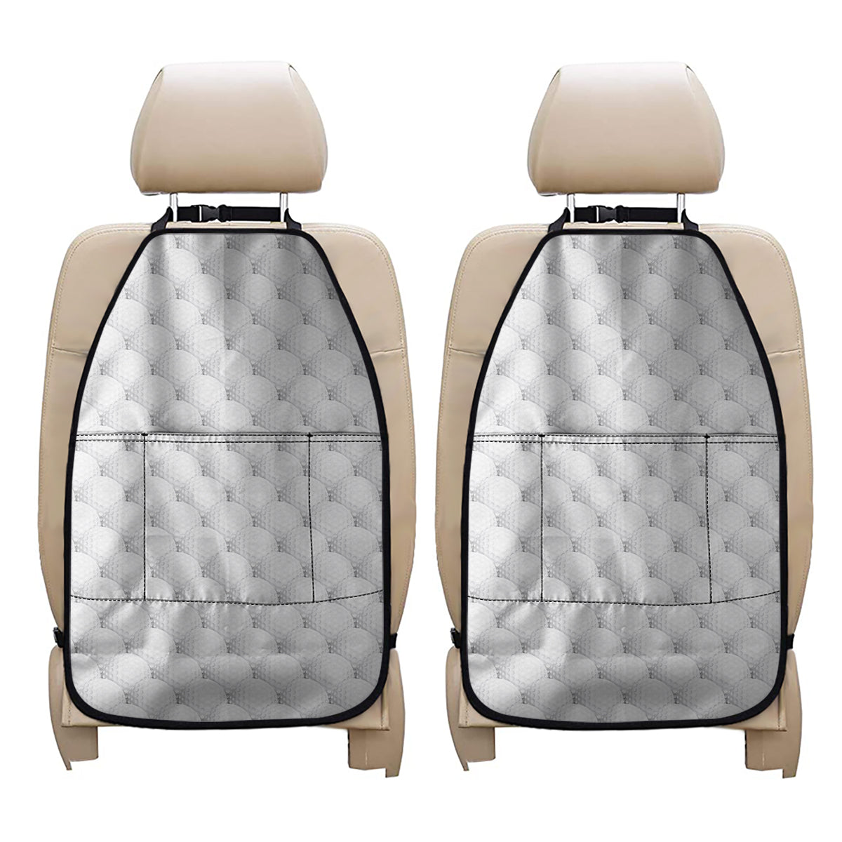 Golf Ball Pattern Print Car Seat Organizers