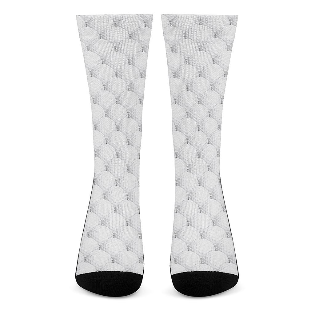 Golf Ball Pattern Print Crew Socks