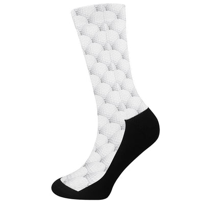 Golf Ball Pattern Print Crew Socks