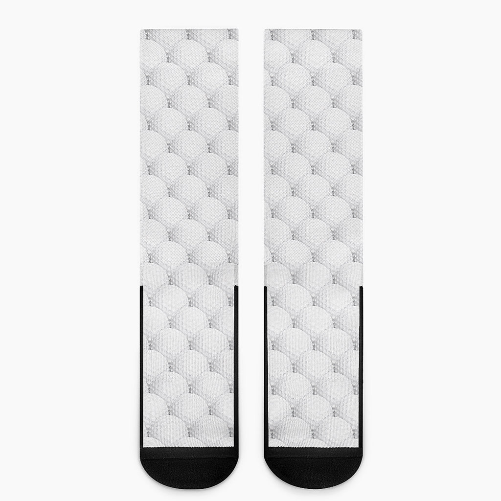 Golf Ball Pattern Print Crew Socks