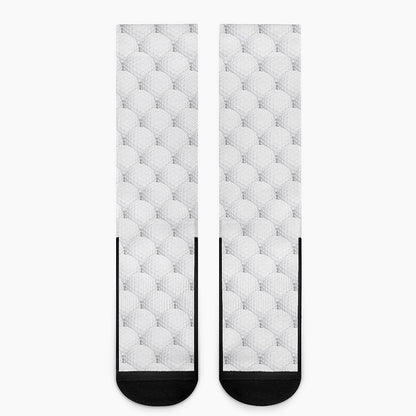 Golf Ball Pattern Print Crew Socks