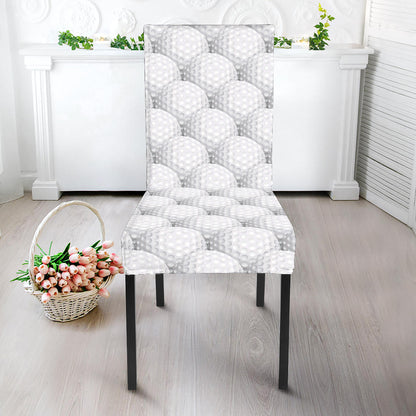 Golf Ball Pattern Print Dining Chair Slipcover