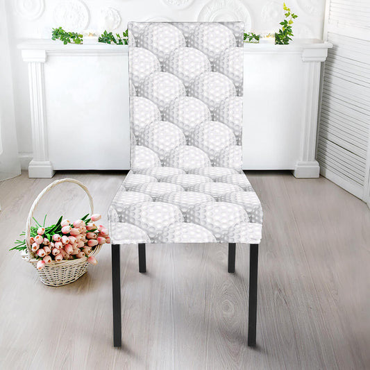 Golf Ball Pattern Print Dining Chair Slipcover