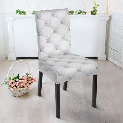 Golf Ball Pattern Print Dining Chair Slipcover